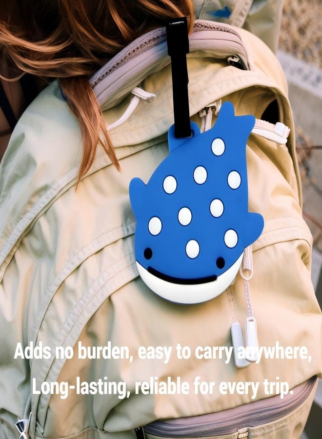 ANINIUCN Luggage Tag - Cute Silicone Animal ID Bag Tag for Suitcases, Backpacks, Travel Accessories - Cartoon Travel Tag for Airplane, Cruise, Vacation (Whale Shark) - Image 5